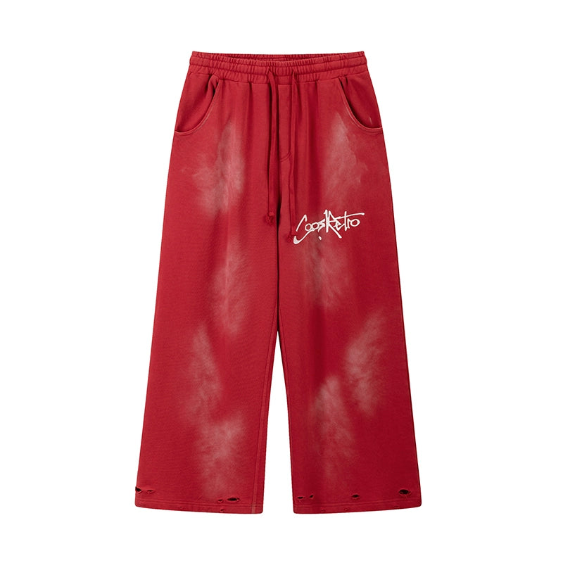 CoosRetro Washed, Distressed, Statement and Versatile Sweatpants