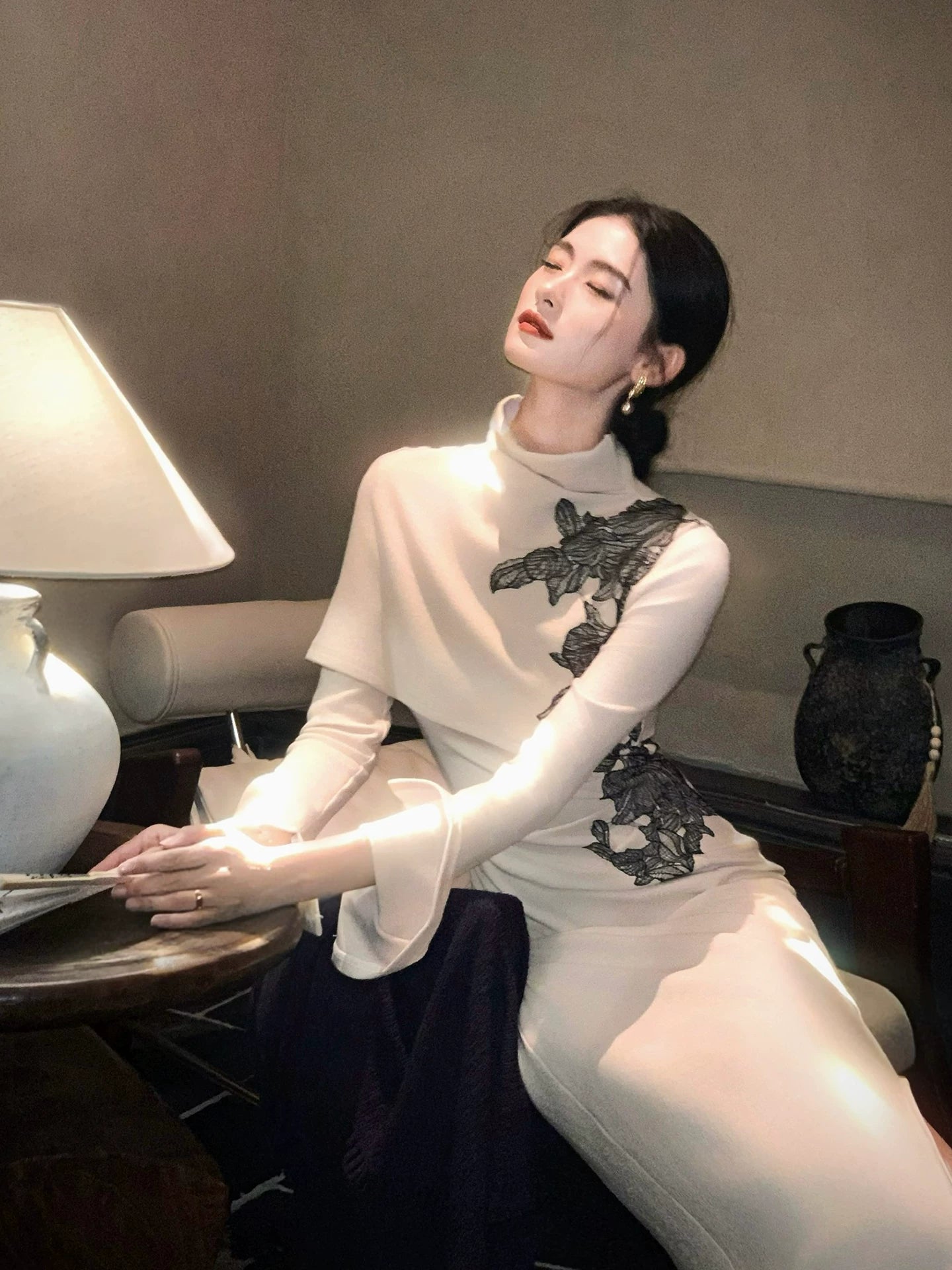 ZIHE Thickened Long Sleeve Knit Dress