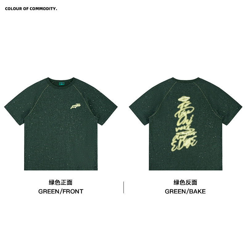 NewJNXS Retro Hot Silver Printing Tee