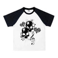 WETBODY Tattoo Skull Print Shoulder Tee