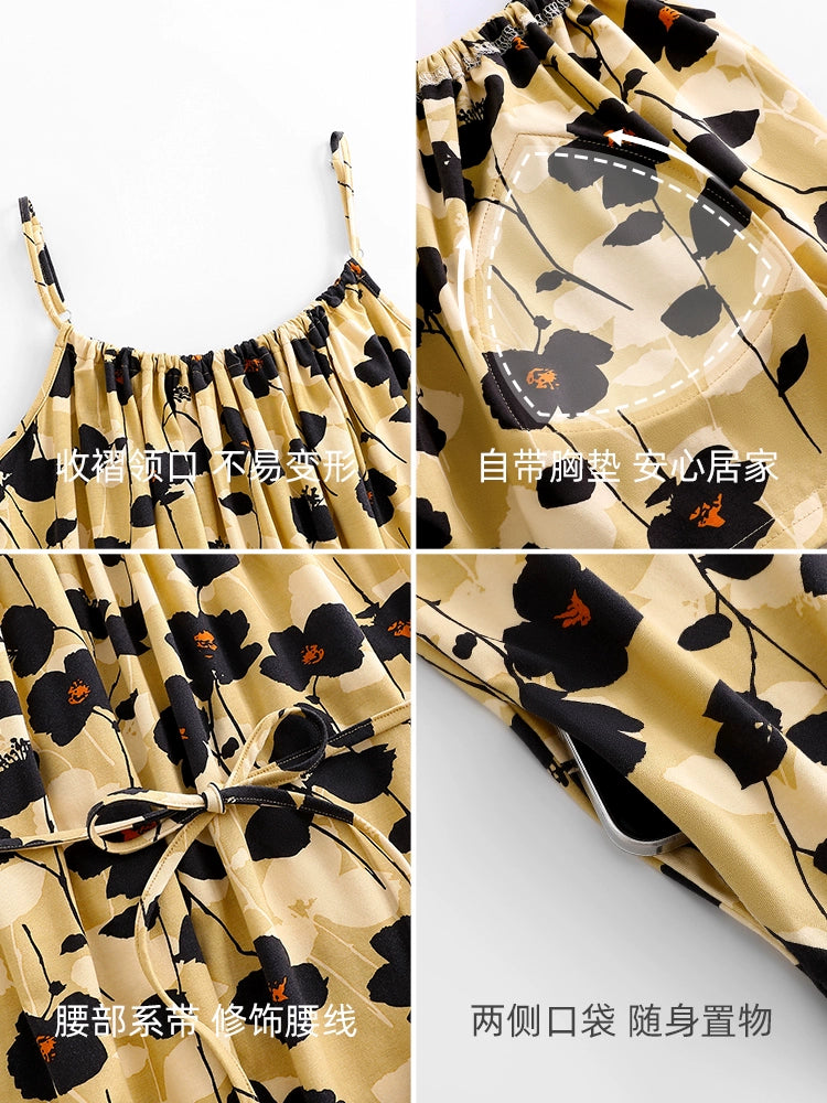 Yuenei Inner Belt Chest Pad Suspender Can Be Worn Outside Nightgown