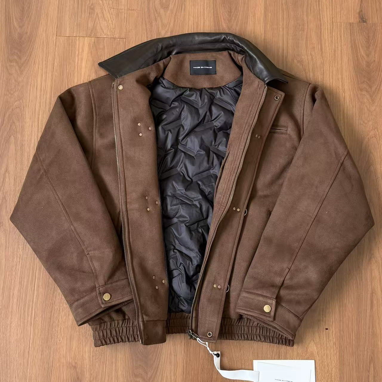 EME Suede White Duck Down  Thickened Thermal Jacket