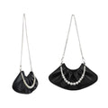 Heelwood Pearl Chain Pleated Messenger Bag