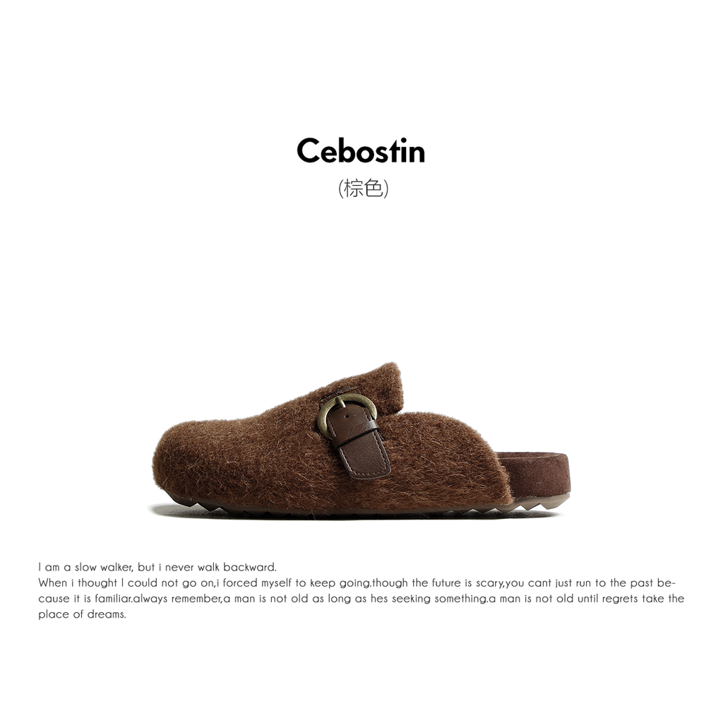 Cebostin Height Increase Outer Wear A Pedal Lazy Shoes