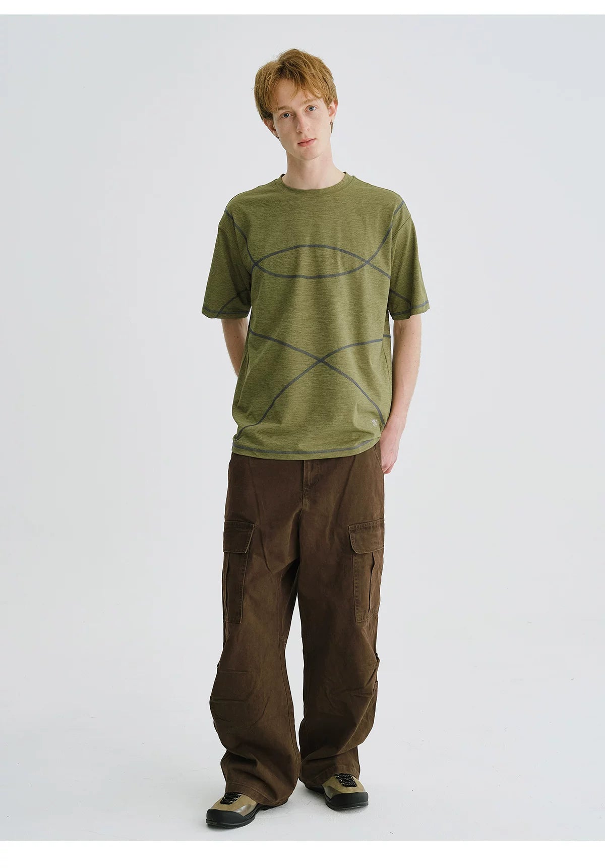 LIVINGTOWN Contrast Color Casual Loose Versatile Tee
