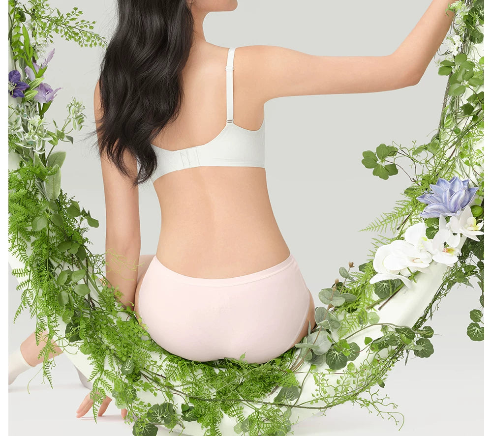 SecretWorld Antibacterial Extended Crotch Mid-waist Briefs