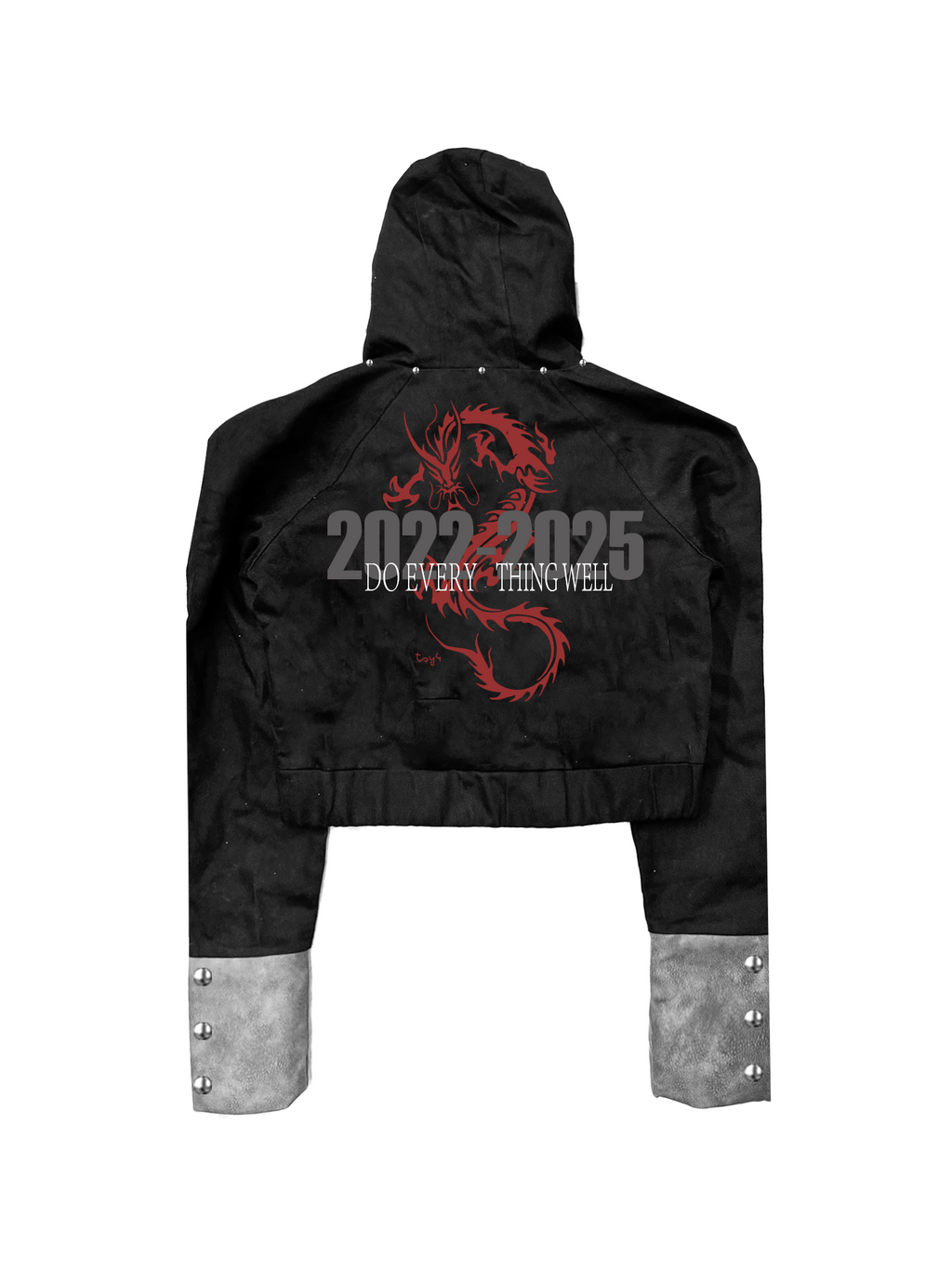 DETW Rivet Stitched Zipper Hooded Jacket