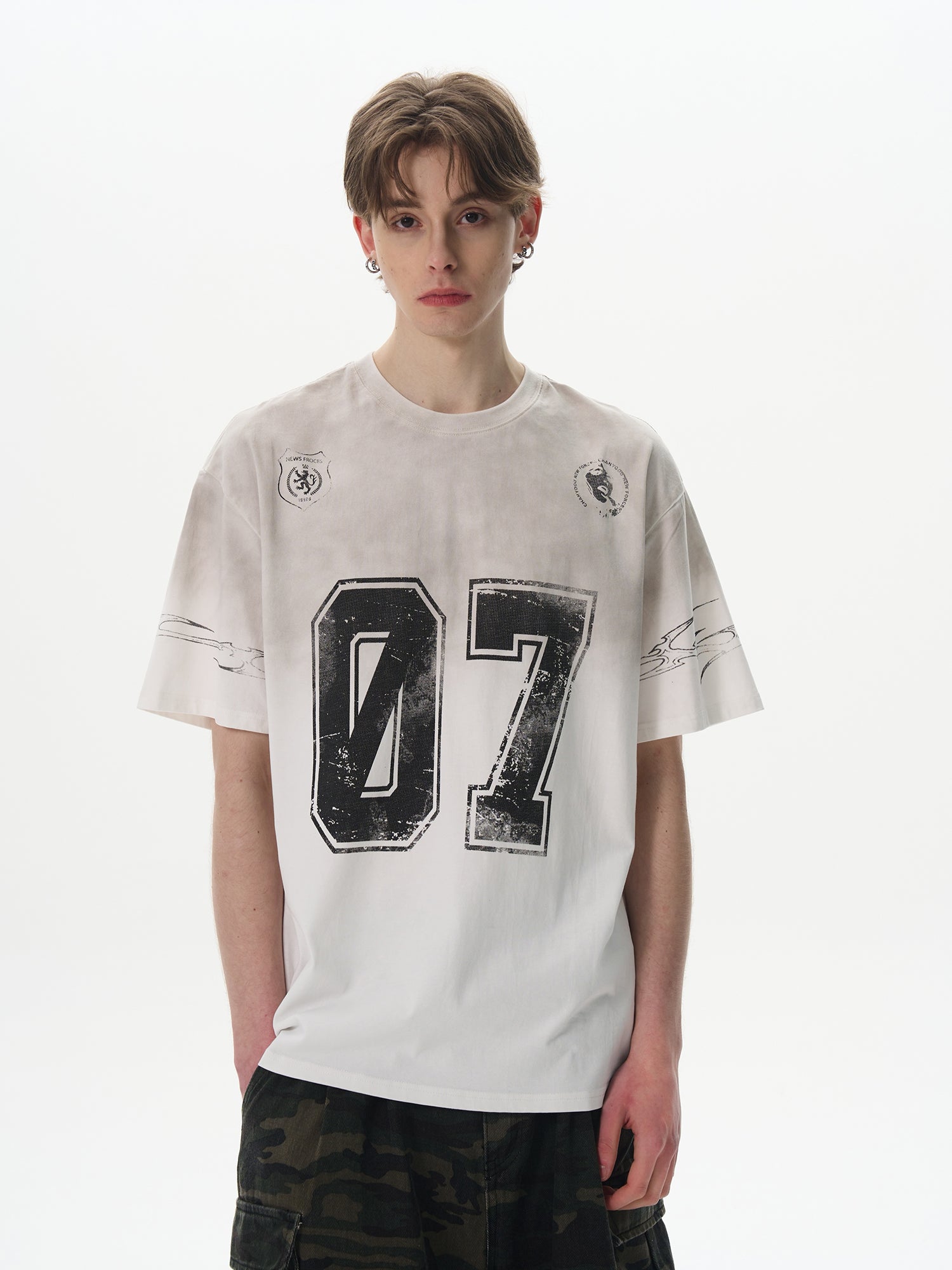 BTSG old washed dirty dyed heavy short jersey