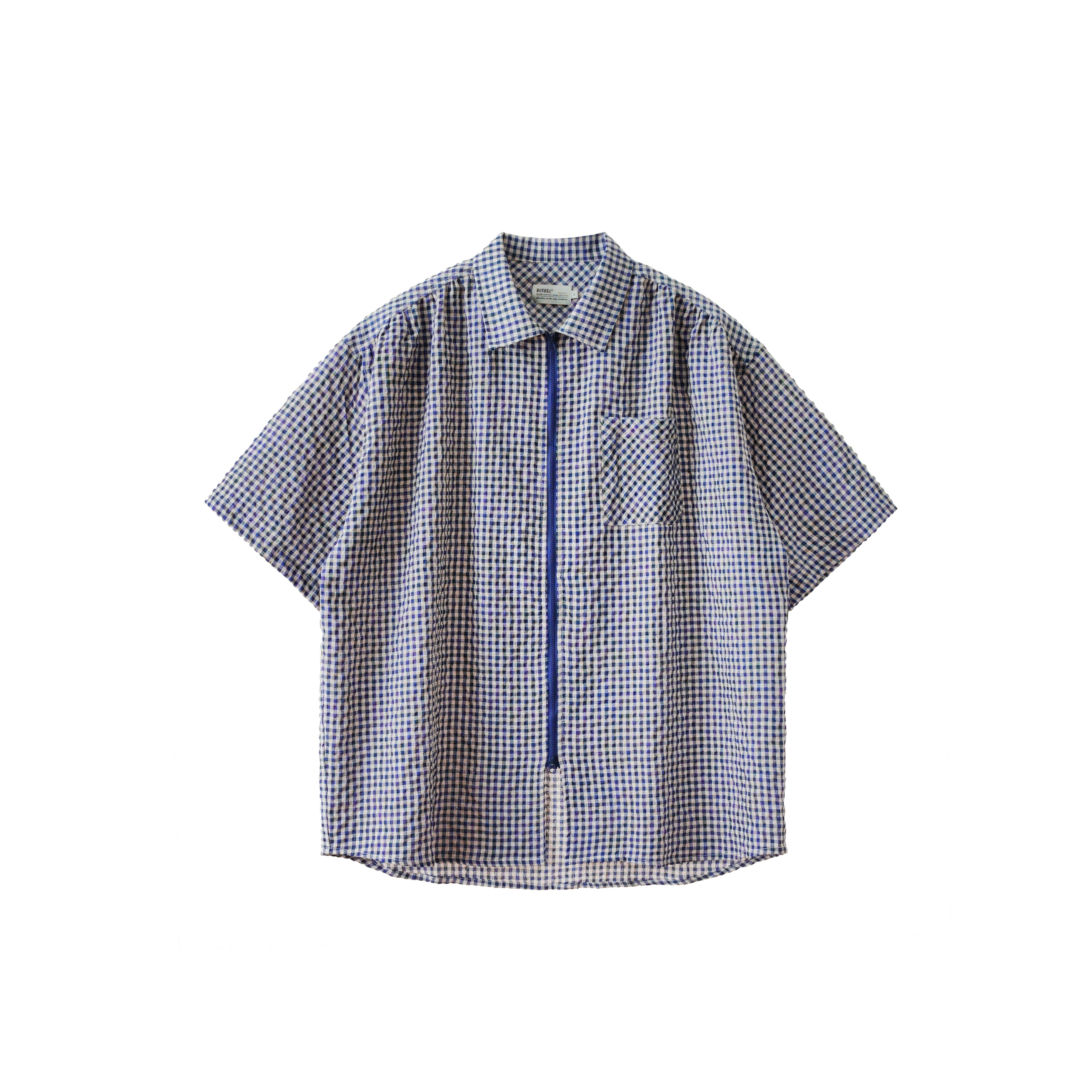 BUTTBILL Linen pleated loose Japanese Cotton Shirt