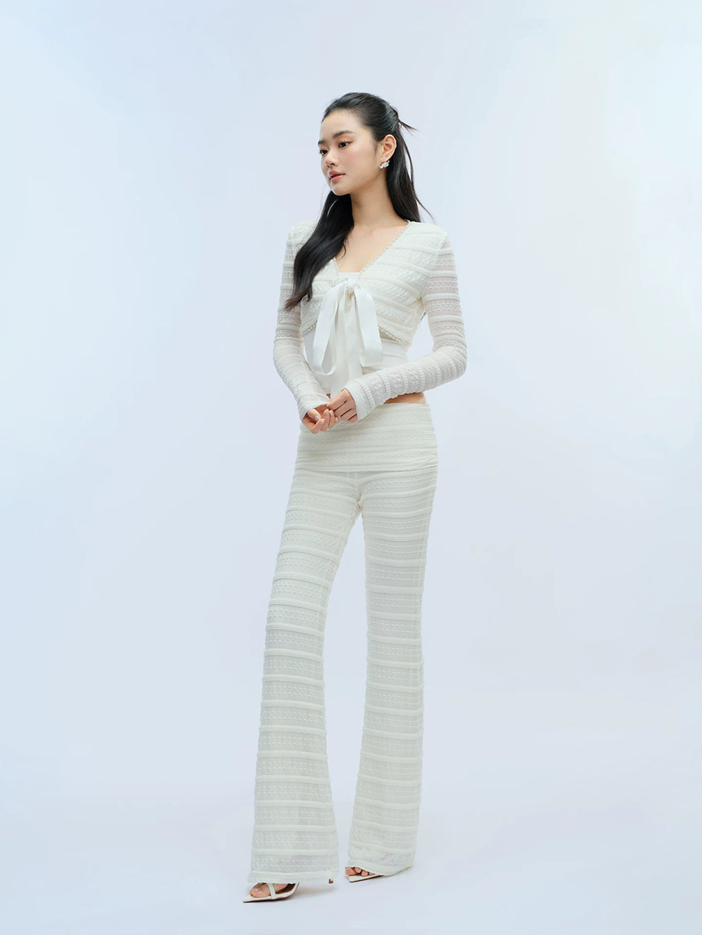 J TheChosen Strap-on Knitted Cardigan Casual Pants Set
