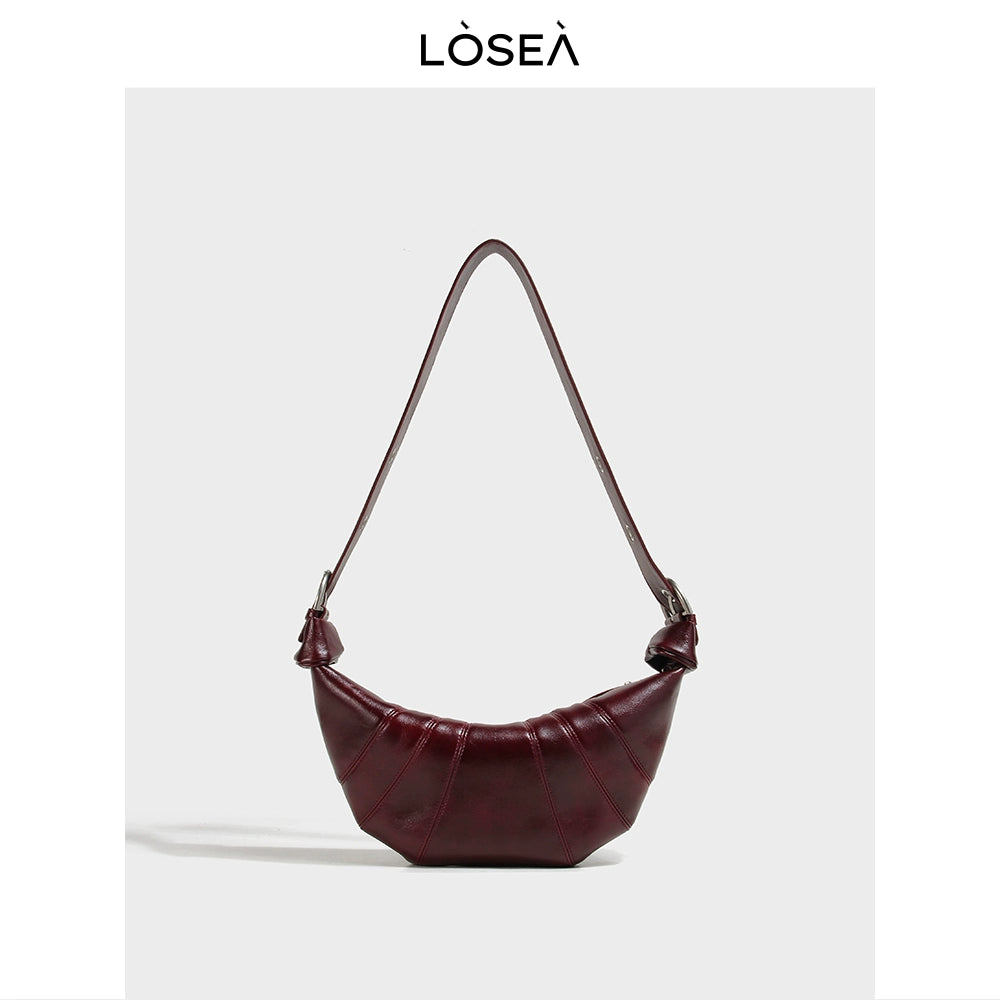 LOSEA Premium Textured Versatile Retro Shoulder Crossbody Bag