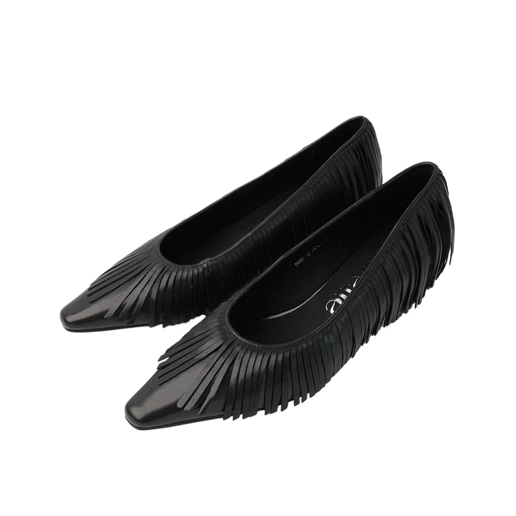 Maltelle Pointed Head Shallow Mouth One-pedal Shoes