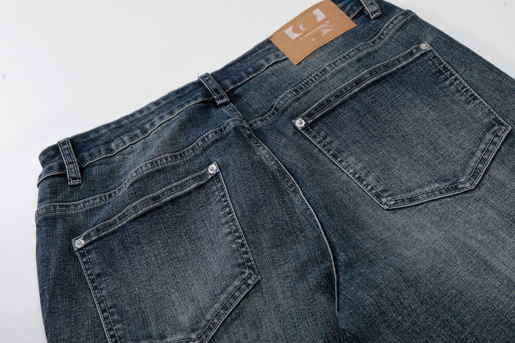 11KN 11 oz Indigo Whisker Flare Jeans