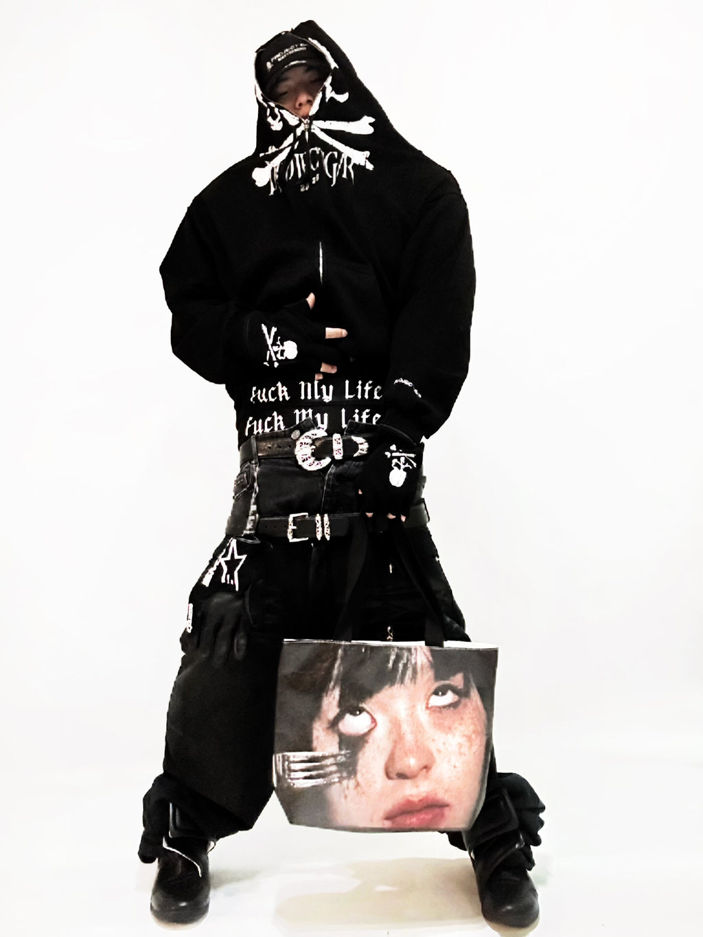 EREBUS Portrait Printed Waterproof Tote Bag