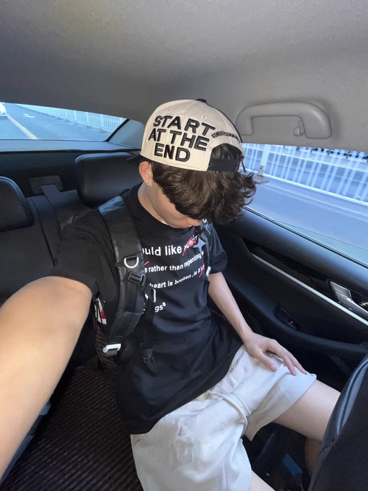 [KONOOT] (from the finish line) Color matching micro-curved baseball hat