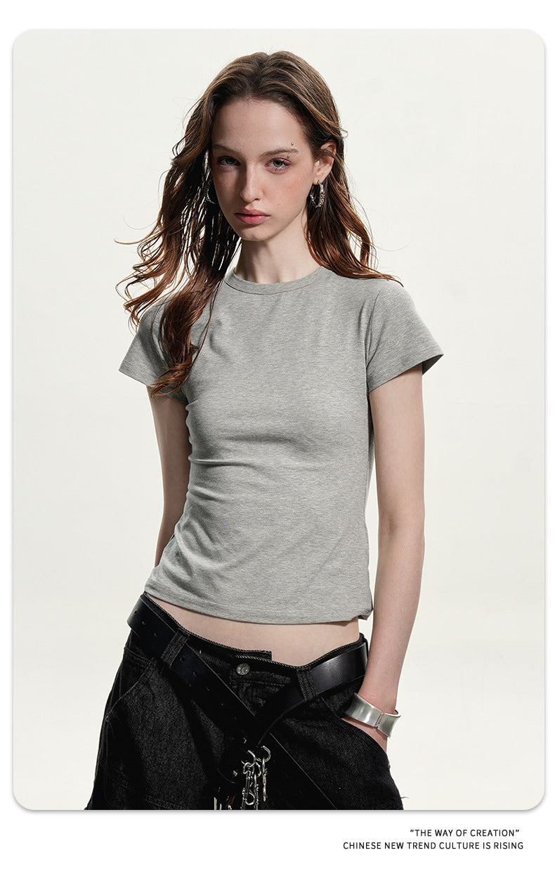 11KN Thin Advanced Sense Casual Anti-wrinkle Versatile Slim Tee