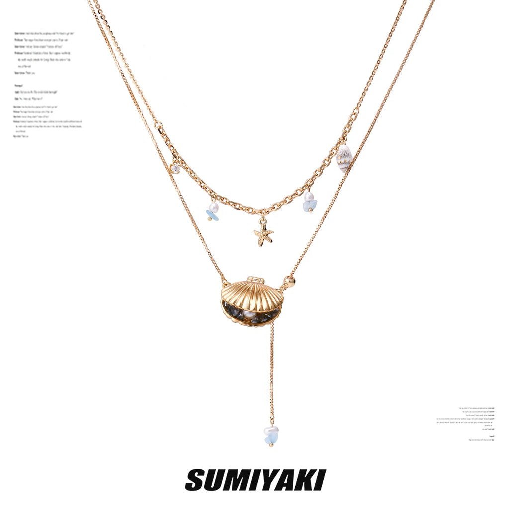 SUMIYAKI Shell Premium Sense Clavicle Chain