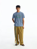 CONP Thin Cotton Front Shoulder Casual Tee