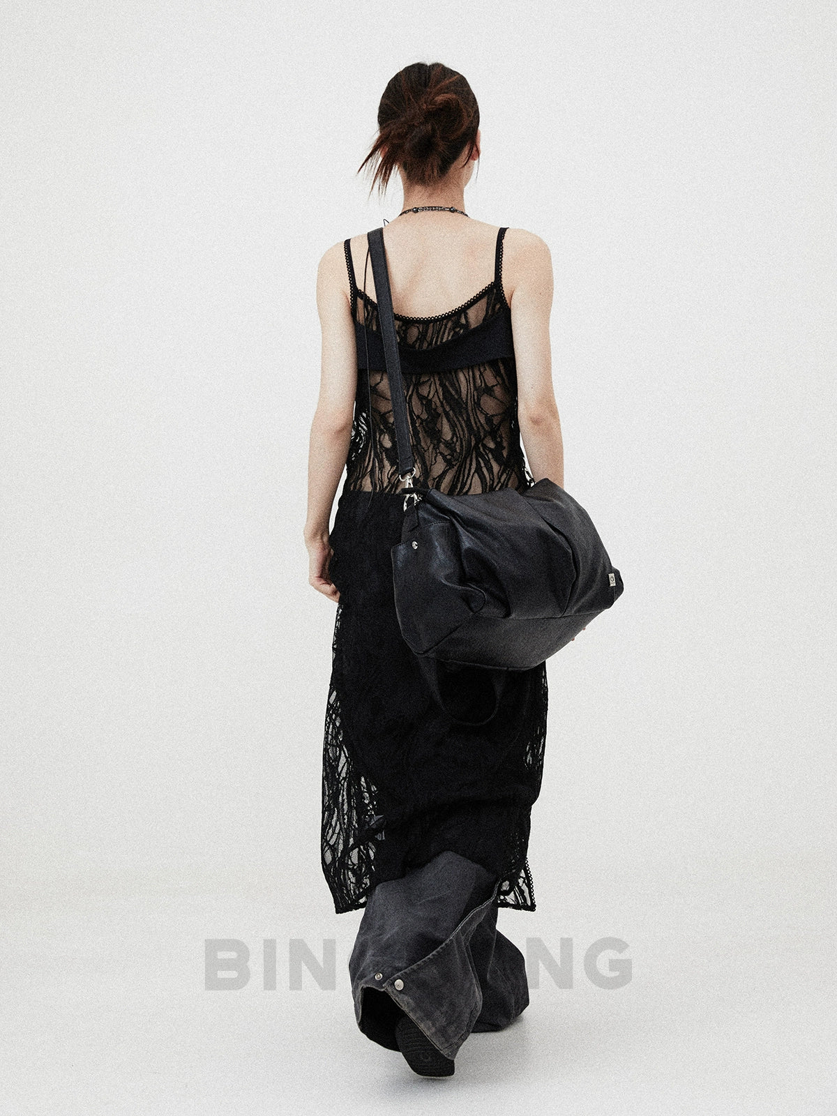 BINGBONG Soft Large Capacity Tote Bag Simple Messenger Bag