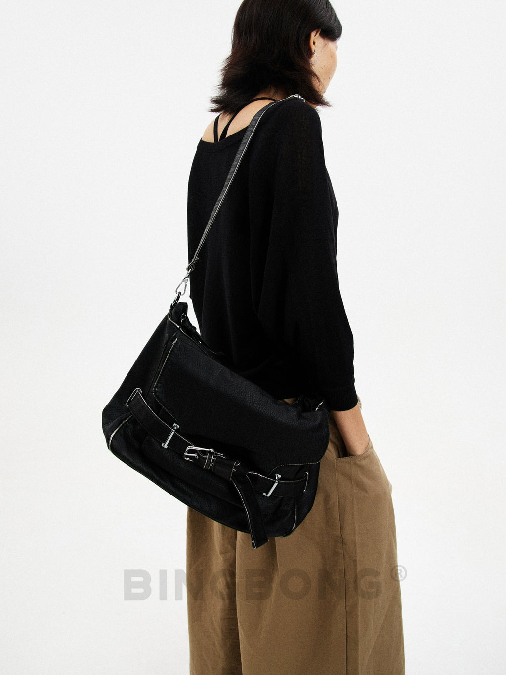 BINGBONG Urban Simple Shoulder Messenger Bag