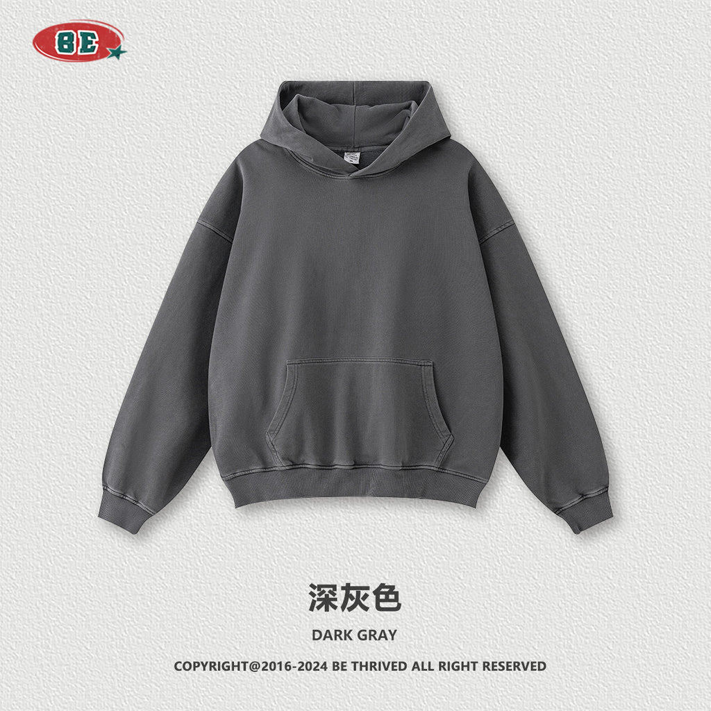 BE Terry Washed Sweater Sweatpants Sports Style Suit