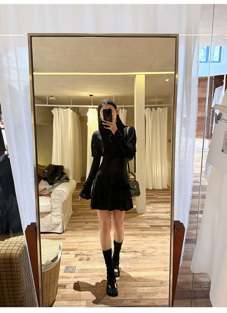 YOUNG KYLIN Shawl Knitted Dress