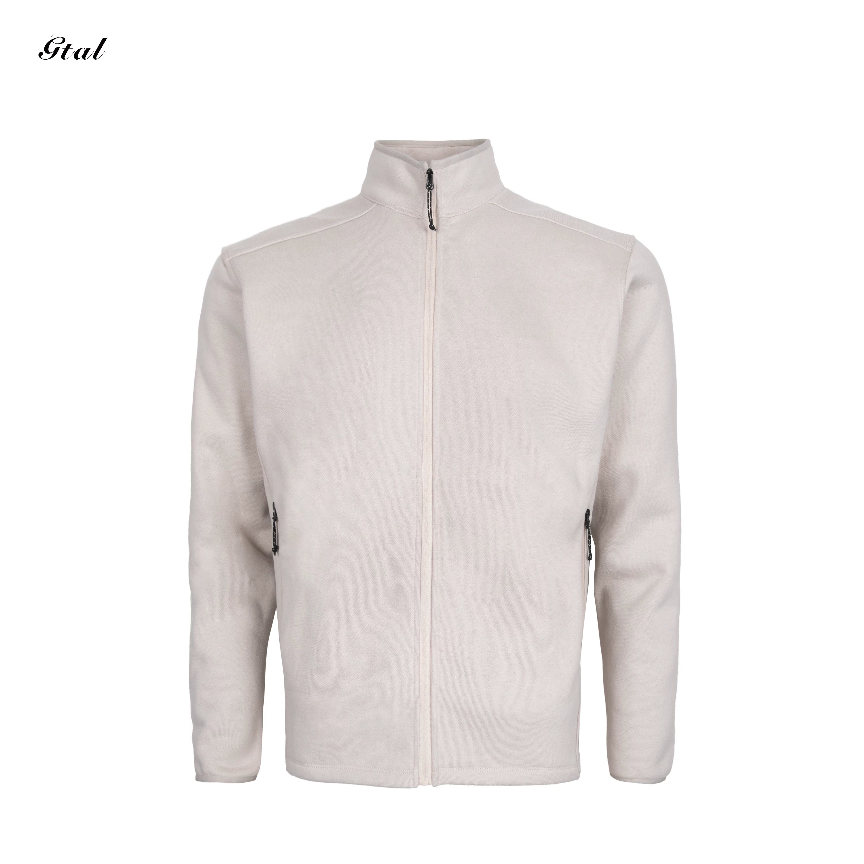 GTAL Heavyweight Textured Stand-up Collar Fleece Top Jacket