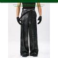 NUndeFineD Senior Sense Gradual Change Color Straight Loose Wide Leg Pants
