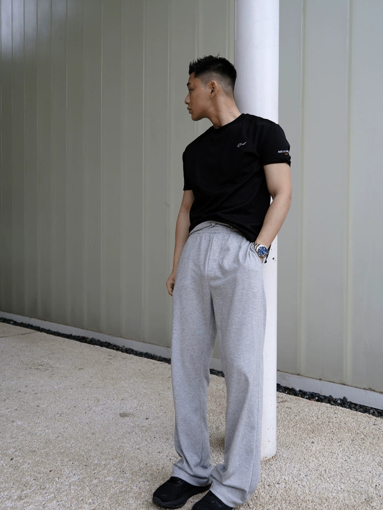 GTAL Cool Breathable Sports Drawstring Straight Sweatpants