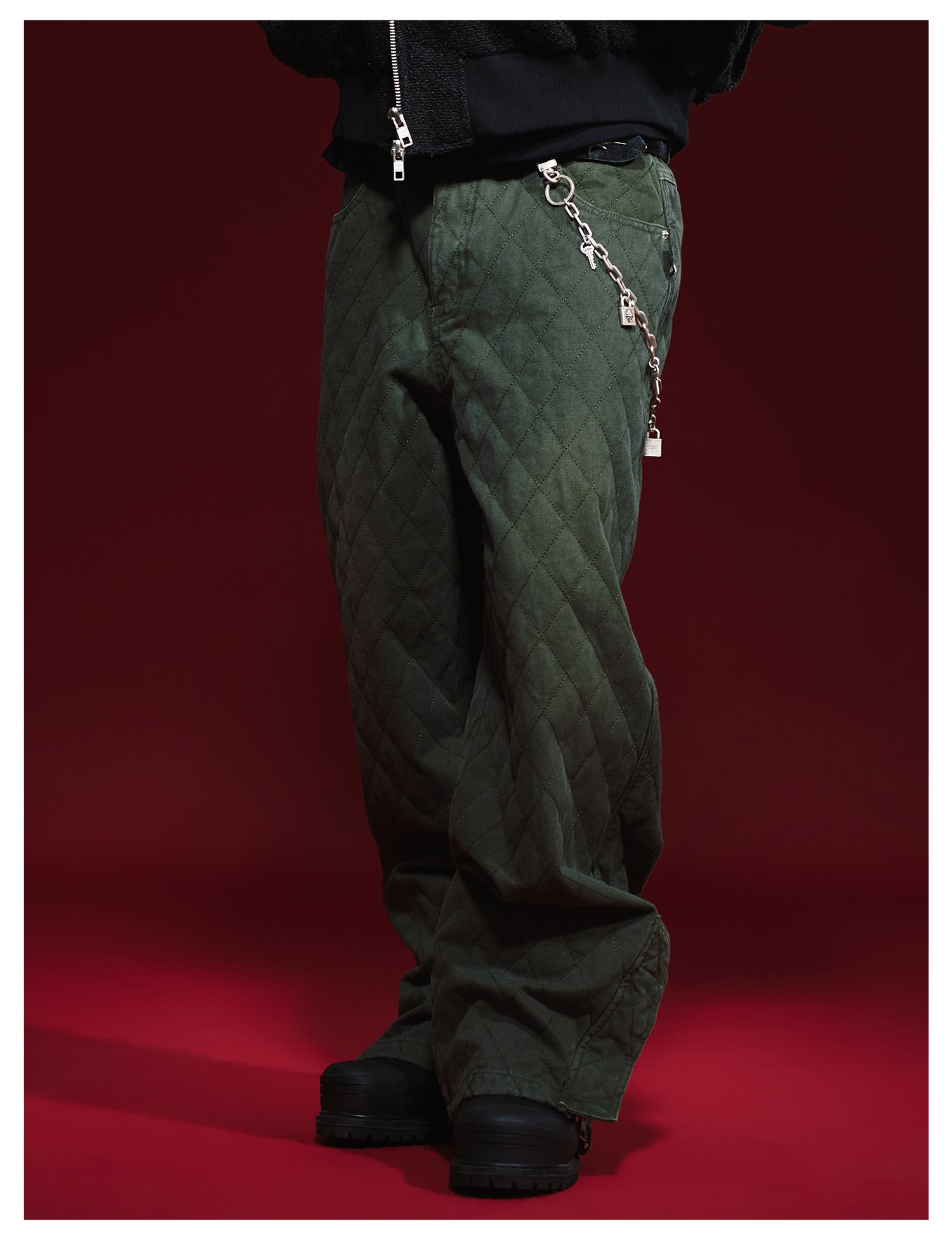 Remedy metal chain waist key lock