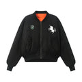 8Ff War Horse Embroidered Warm Cotton-padded Coat
