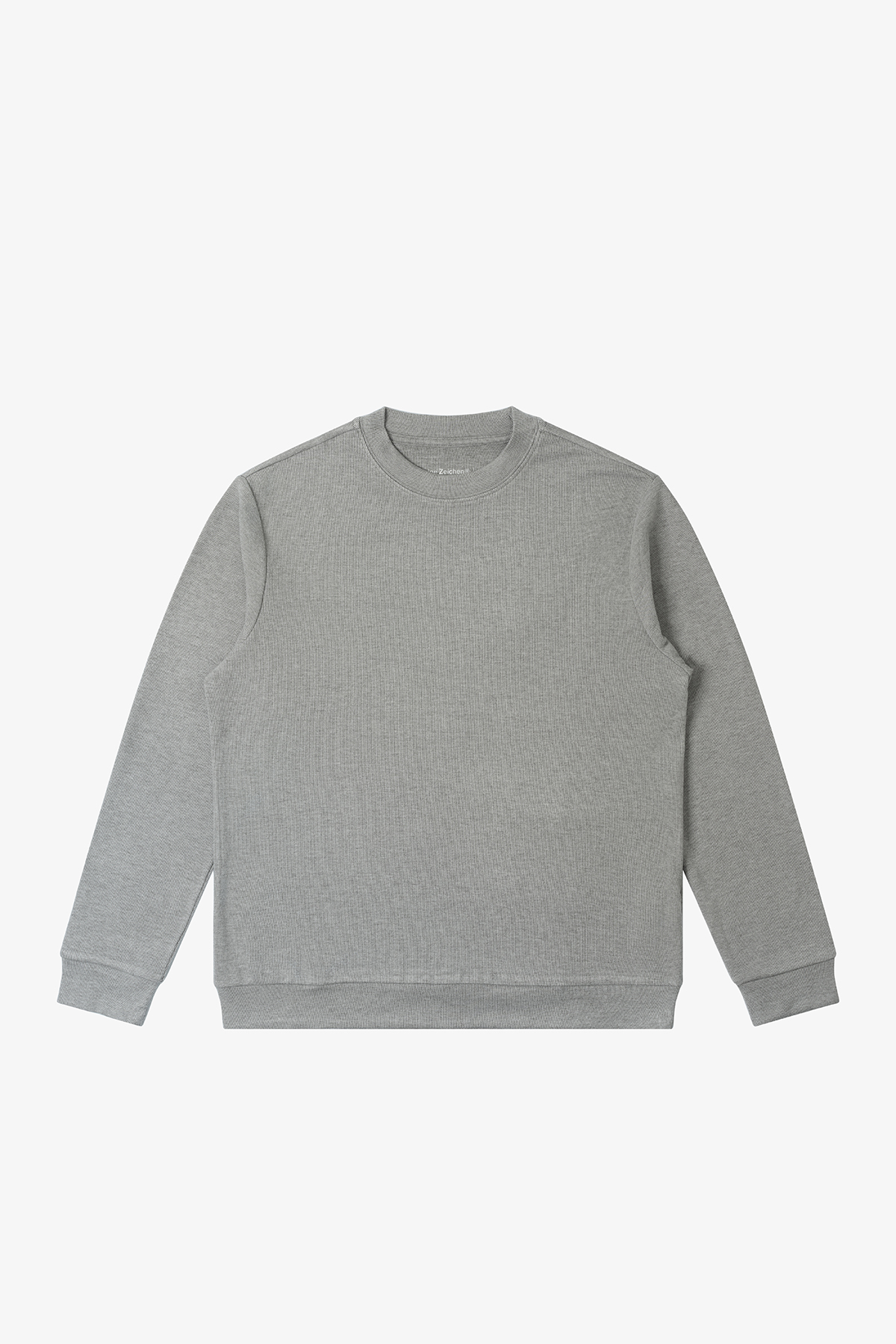 NO LOGO Round Neck Half Turtleneck Warm Long Sleeves