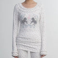 In Two Twos Pony Lace Floral Base Long Sleeve
