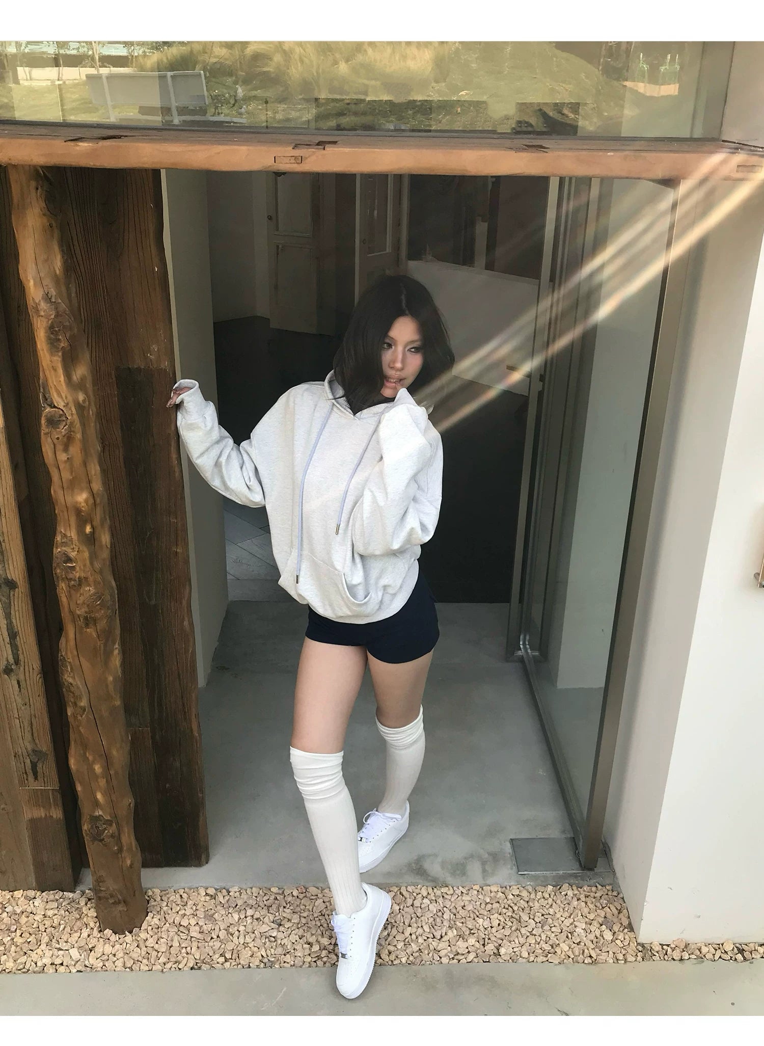 Audwyn Wings Sequin Patch Sports Hooded Sweater