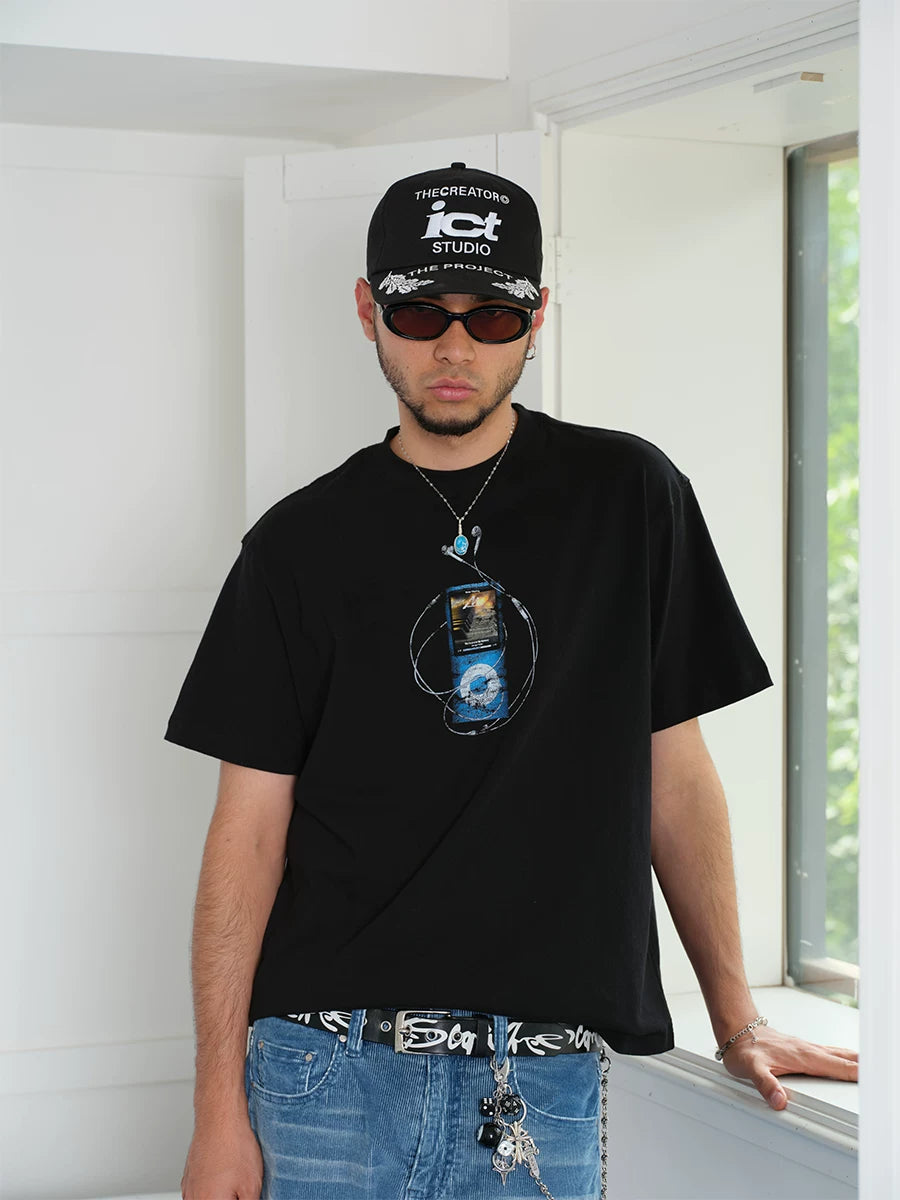ComicTree Retro Front Shoulder Loose Tee