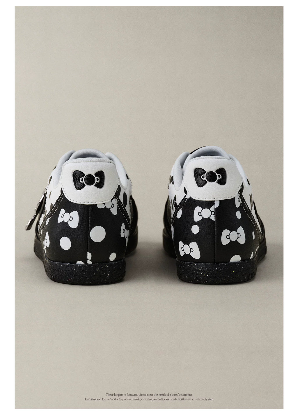 OLDORDER Polka Dot Kitty Casual Versatile Flats