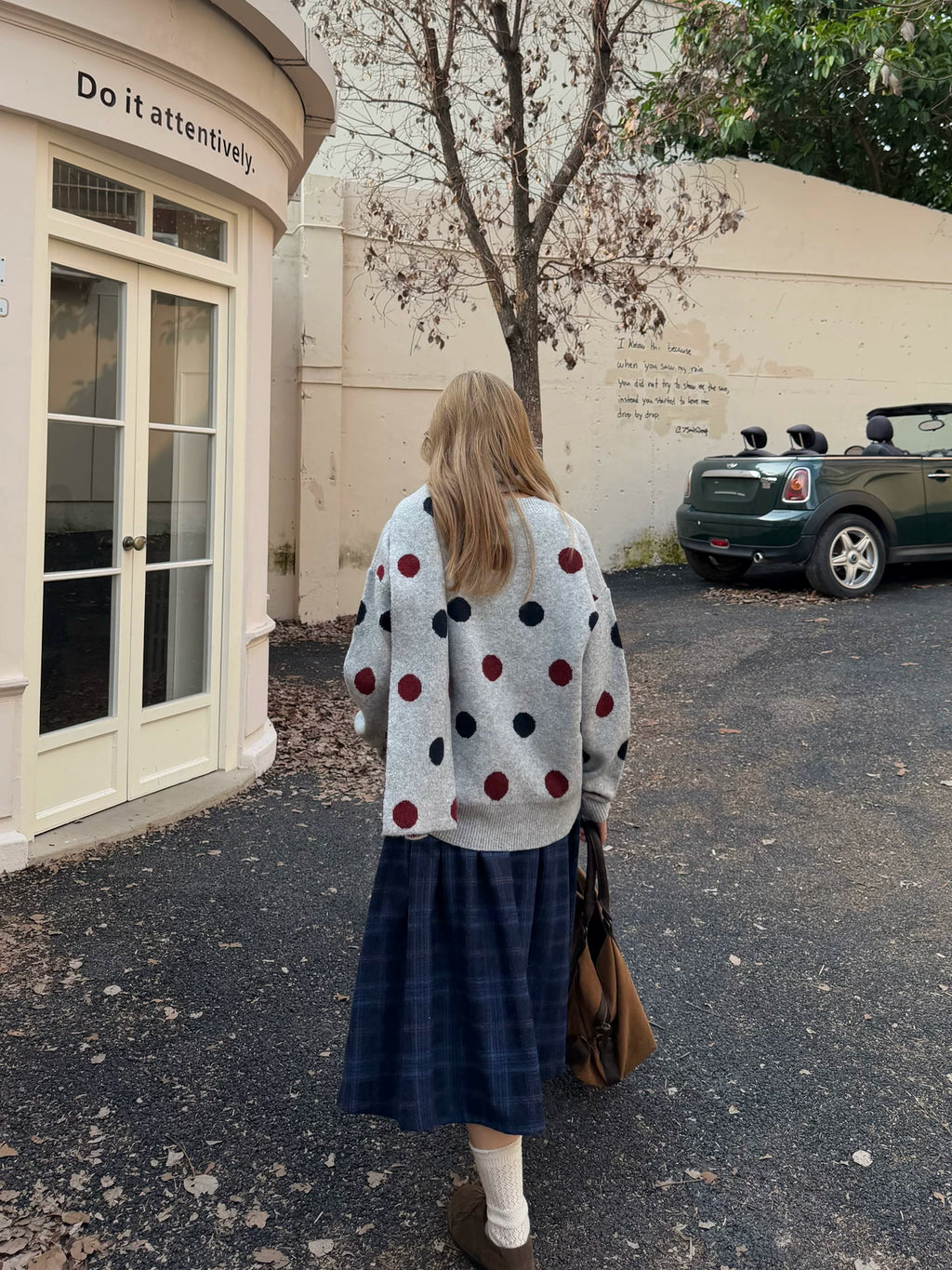 CCYE Polka Dot Lazy Wind with Scarf Sweater