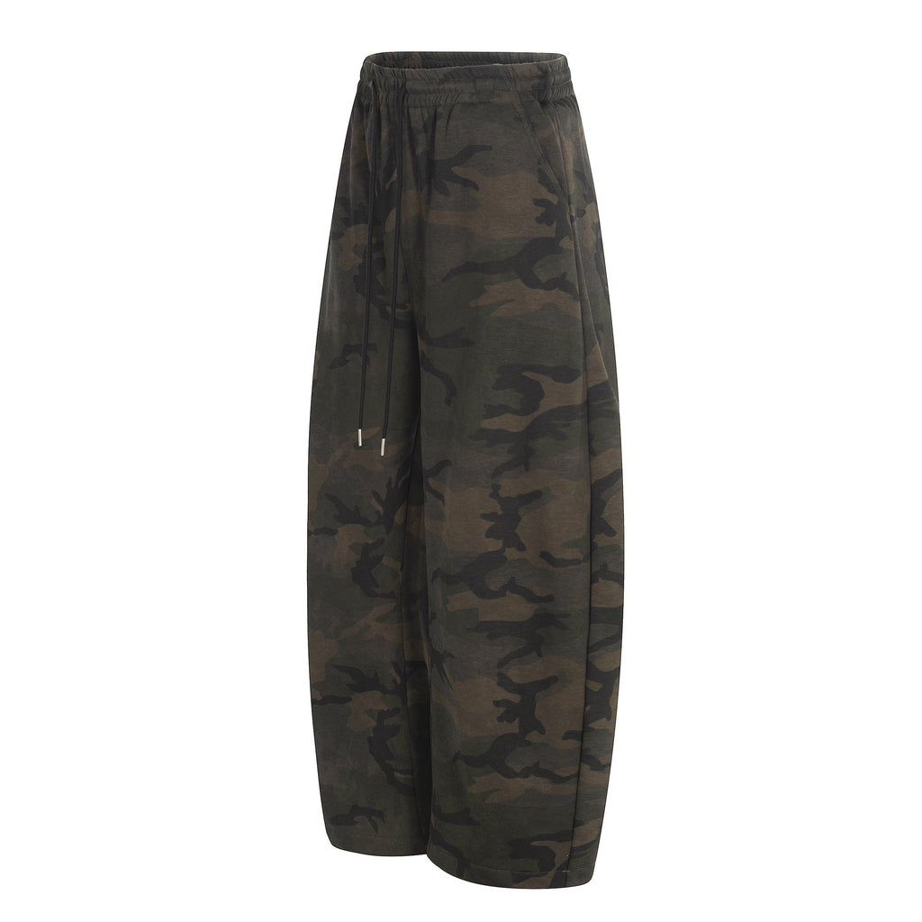 11KN Retro Camouflage Wide-leg Tooling Slacks