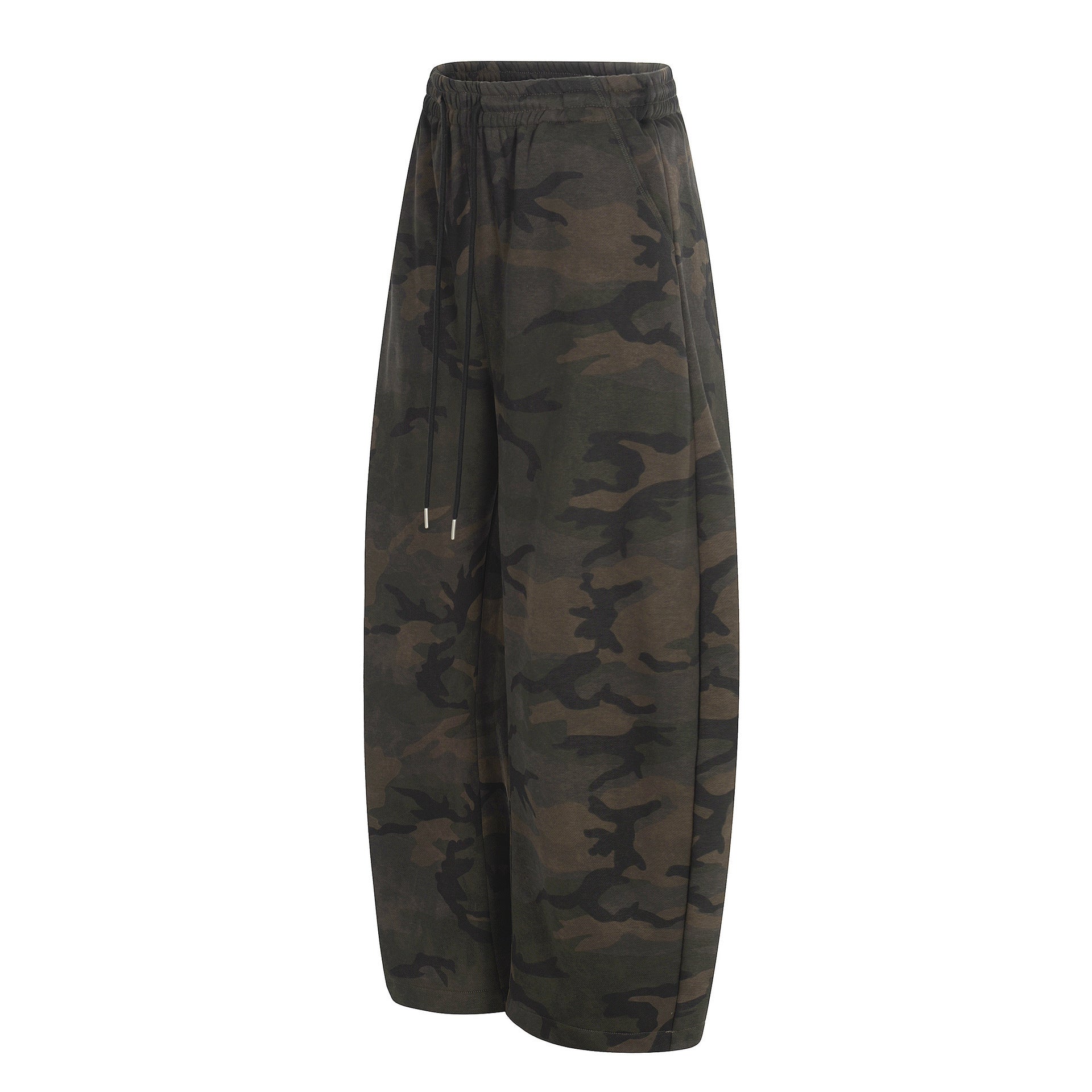 11KN Retro Camouflage Wide-leg Tooling Slacks