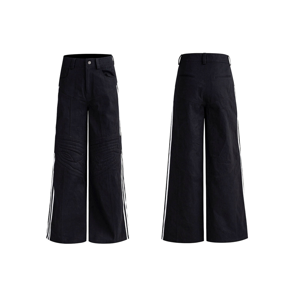 STARTEXCEEDEND Four-bar Spliced Stand-up Collar Jacket