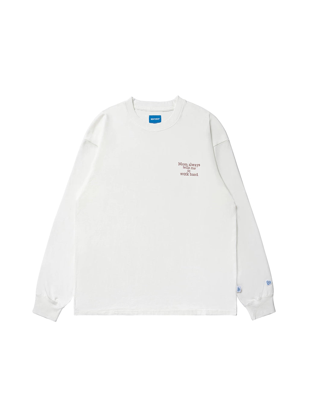 BENT IDEA Letter Print Loose Long Sleeves