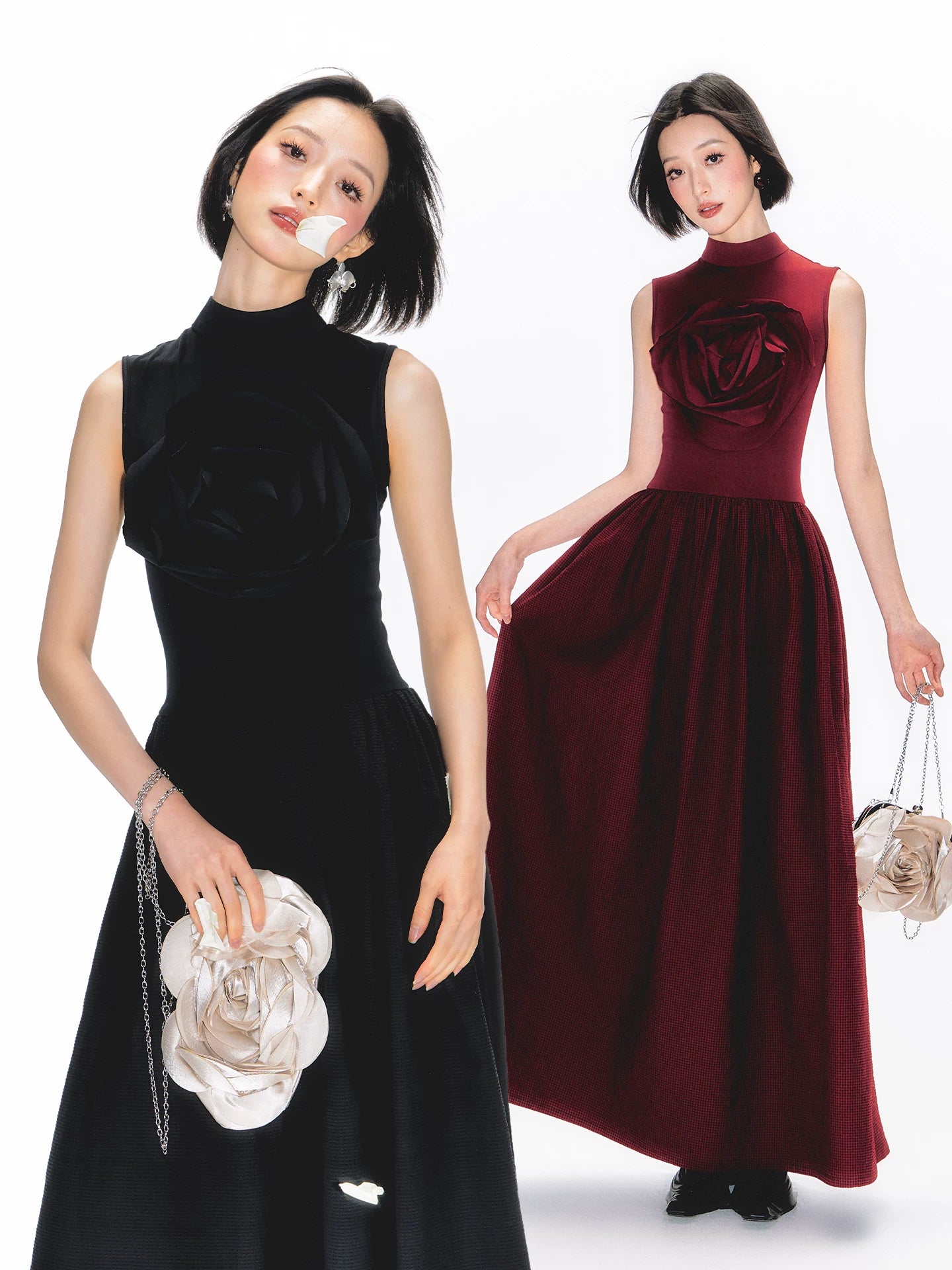 YEDM Rose Vest Skirt Long Skirt