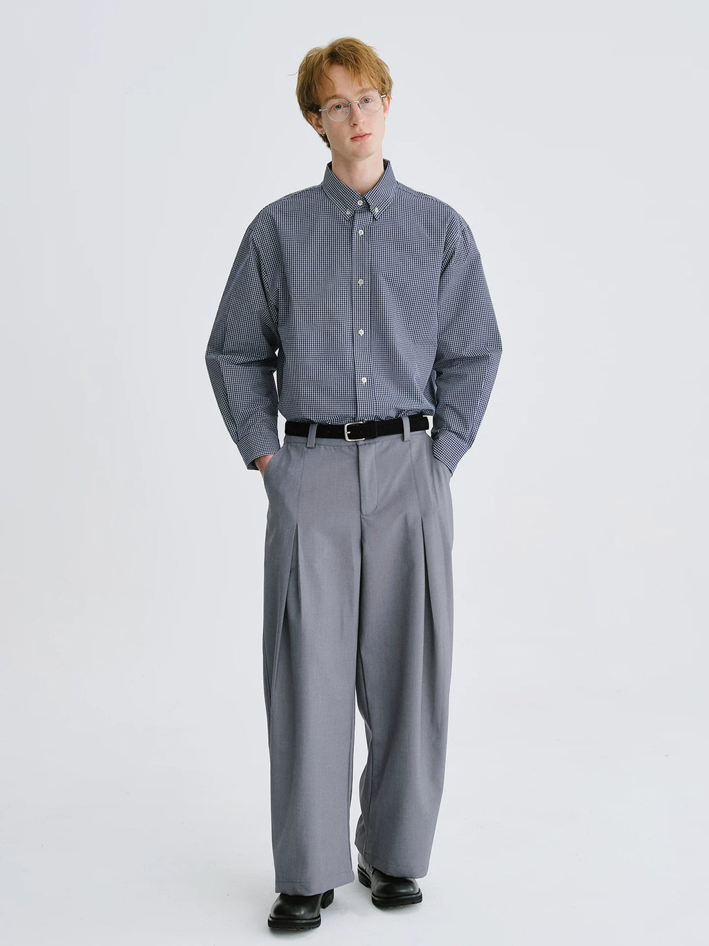 LIVINGTOWN Versatile Simple Plaid Shirt