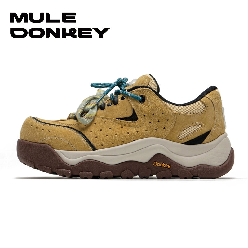 Donkey Makes Old Contrasting Color Breathable Casual Sneakers