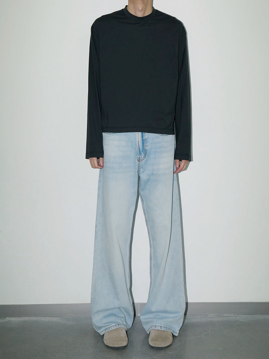 PLUS NO LOGO Simple Casual Versatile Soft Long Sleeve