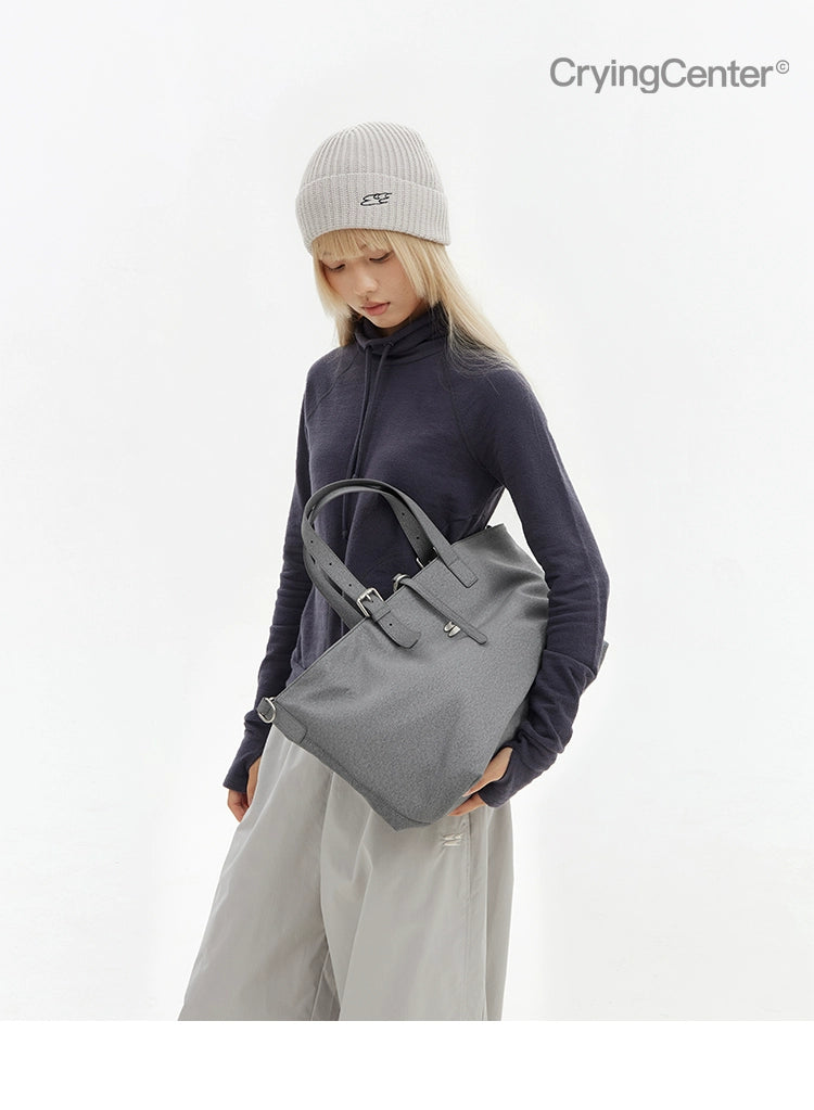 CryingCenter Textured Leather Bag Soft Textured Messenger Bag