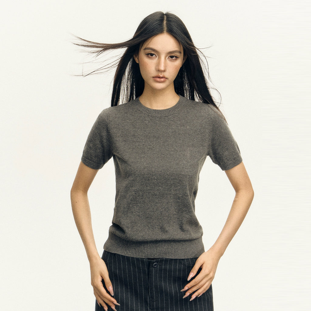 Ariseism Vintage Crew Neck Knitted Tee