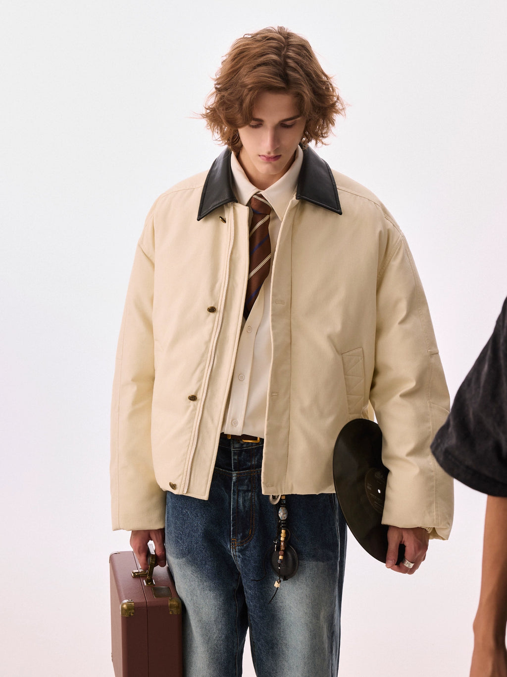 CHOR Casual Lapel Ruffian Handsome Jacket Cotton Clothes