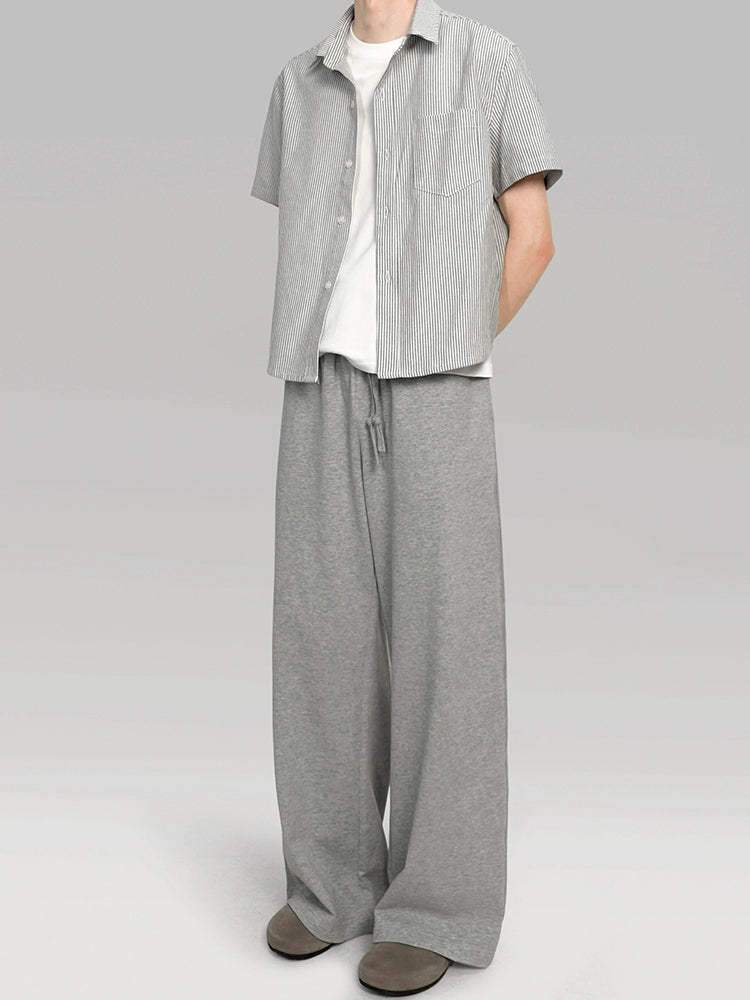 PLUS NO LOGO Striped Short Sleeve Shirt