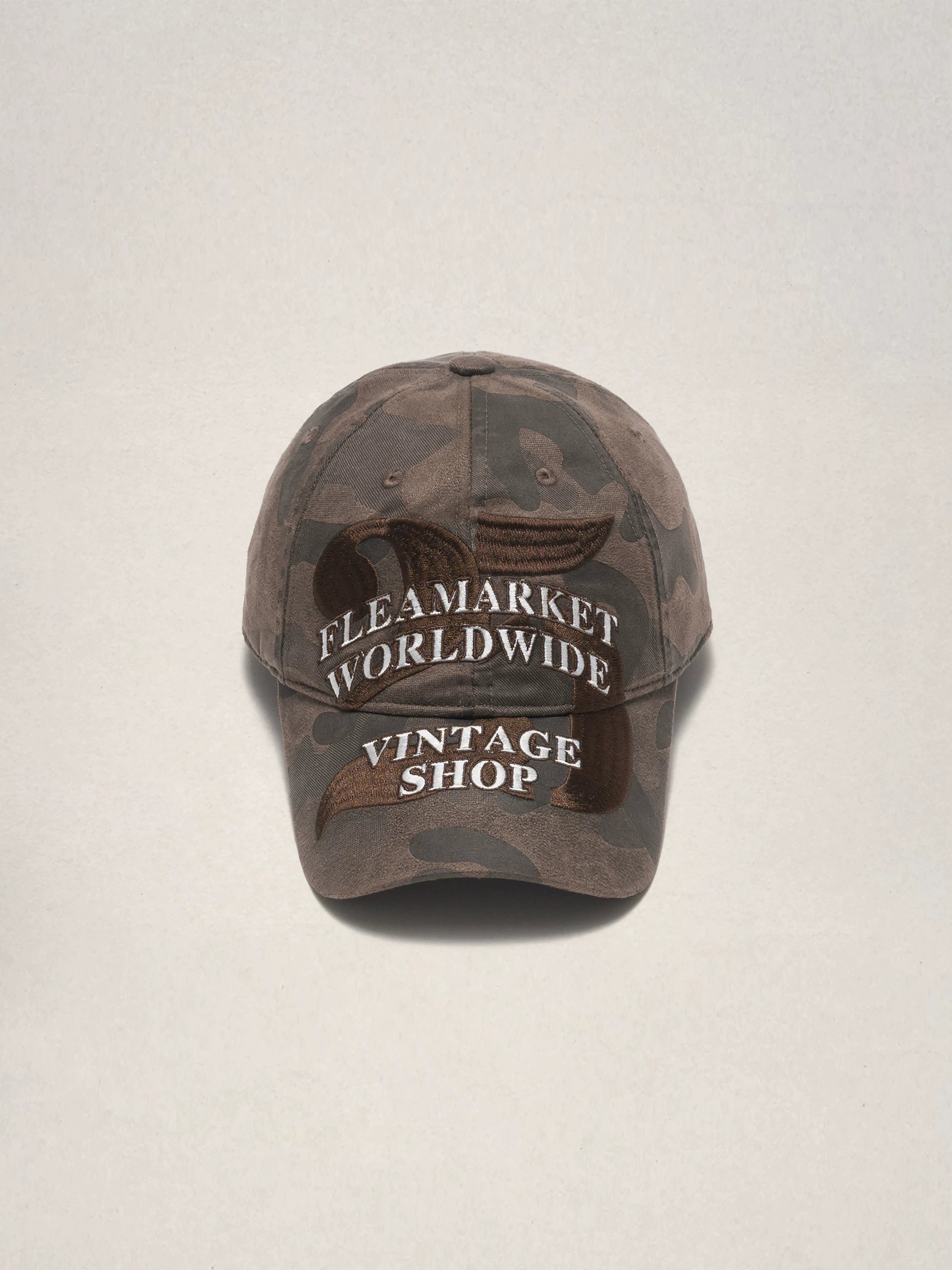 Fleamarket Vintage Alphabet Washed Embroidered Baseball Cap
